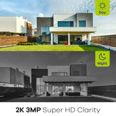 3MP 10-Channel Wireless Security Camera System, 8MP NVR, 3MP WiFi IP Cameras, Audio Recording, IP66 Waterproof, Smart AI Human Detection, Work With Alexa